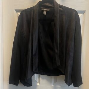 Style & Co. Black Women's Open Front Blazer